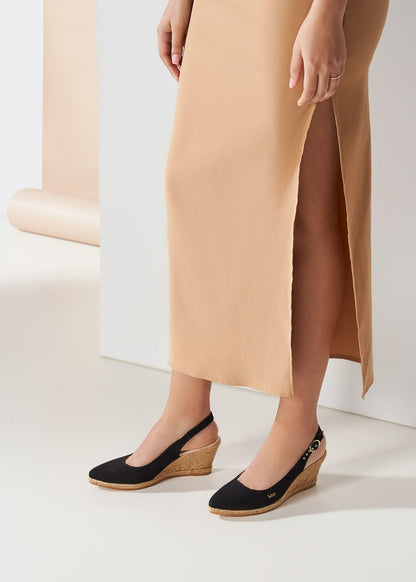 Palomera Canvas Espadrille Wedges by Viscata