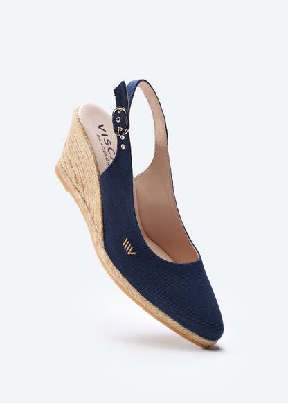Palomera Canvas Espadrille Wedges by Viscata