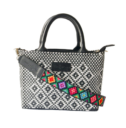 Panda Small Woven Crossbody Bag