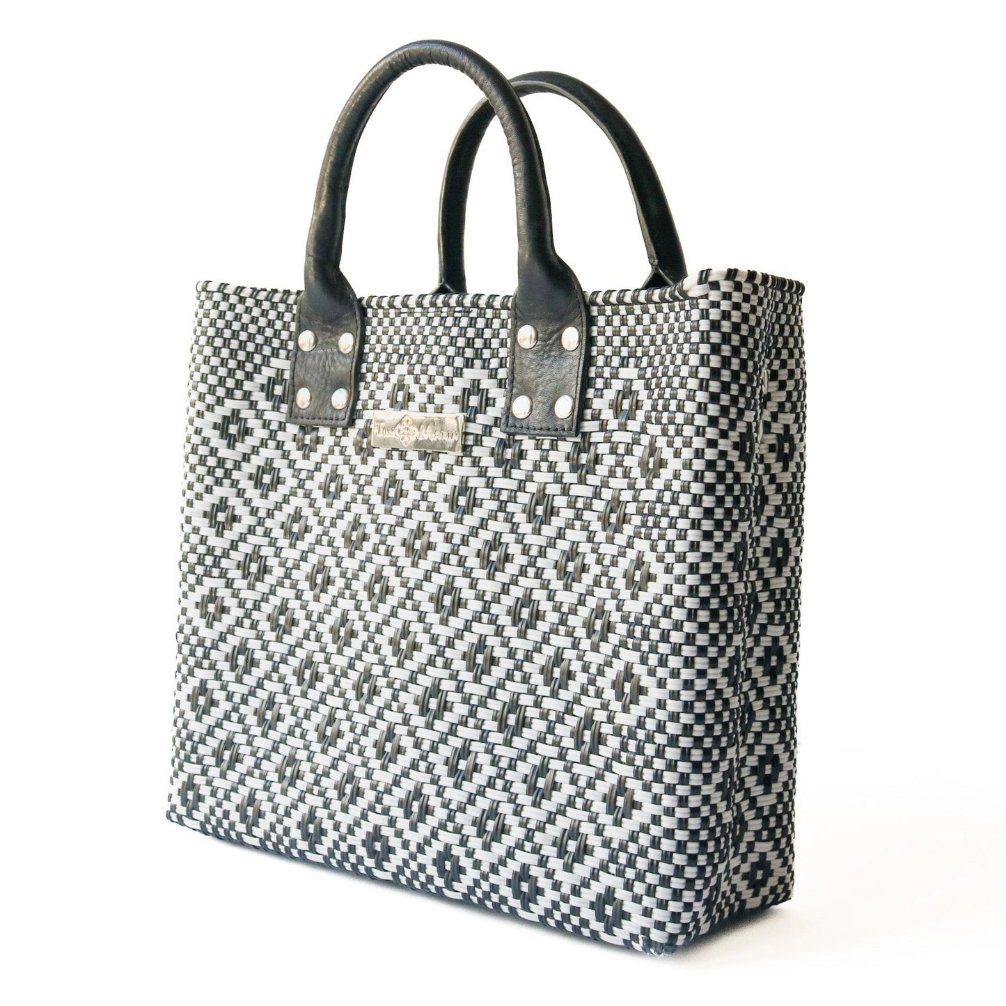 Panda Large Woven Crossbody Bag