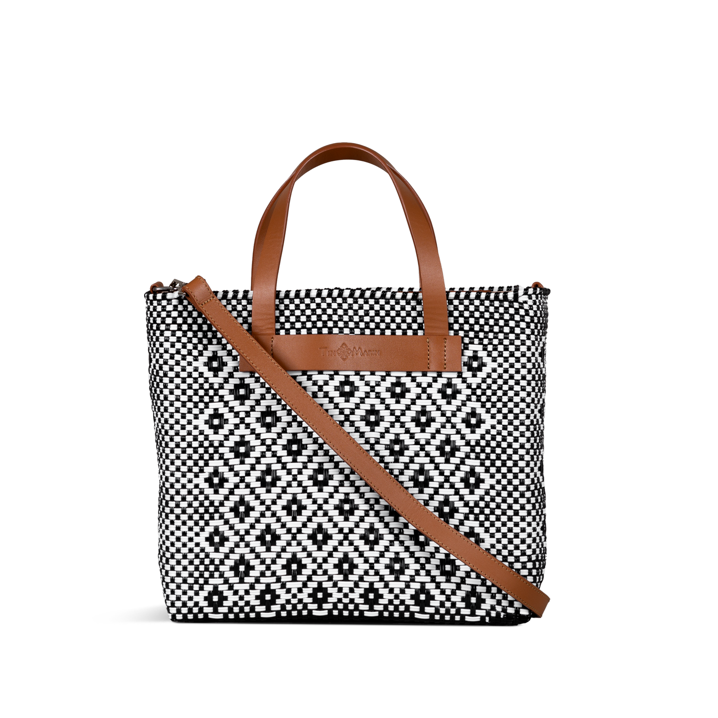 Panda Large Woven Crossbody Bag