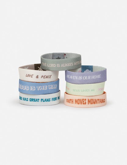 Elevated Faith Pastel Kids Reversible Wristband Pack