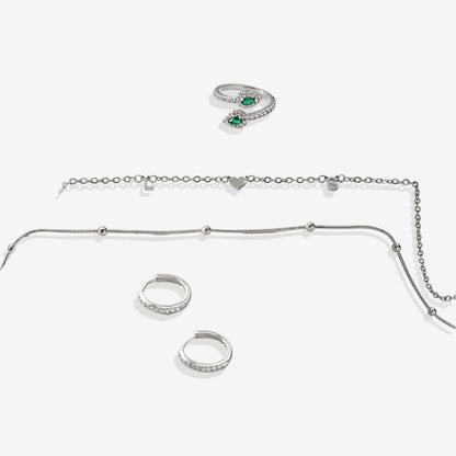 Mint & Lily Pave Huggie Hoop Earrings