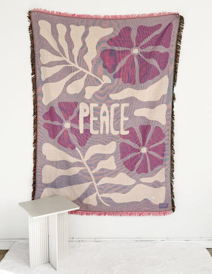 Elevated Faith Peace Throw Blanket