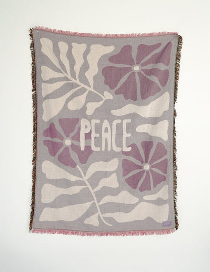 Elevated Faith Peace Throw Blanket