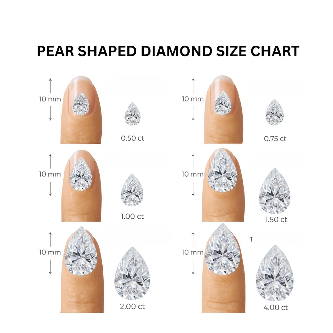 Pear Shaped Loose Lab Grown Diamond Stone VS1 IGI Certified