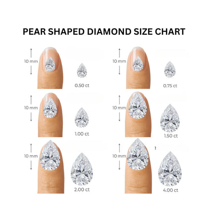 Pear Shaped Loose Lab Grown Diamond Stone VS1 IGI Certified