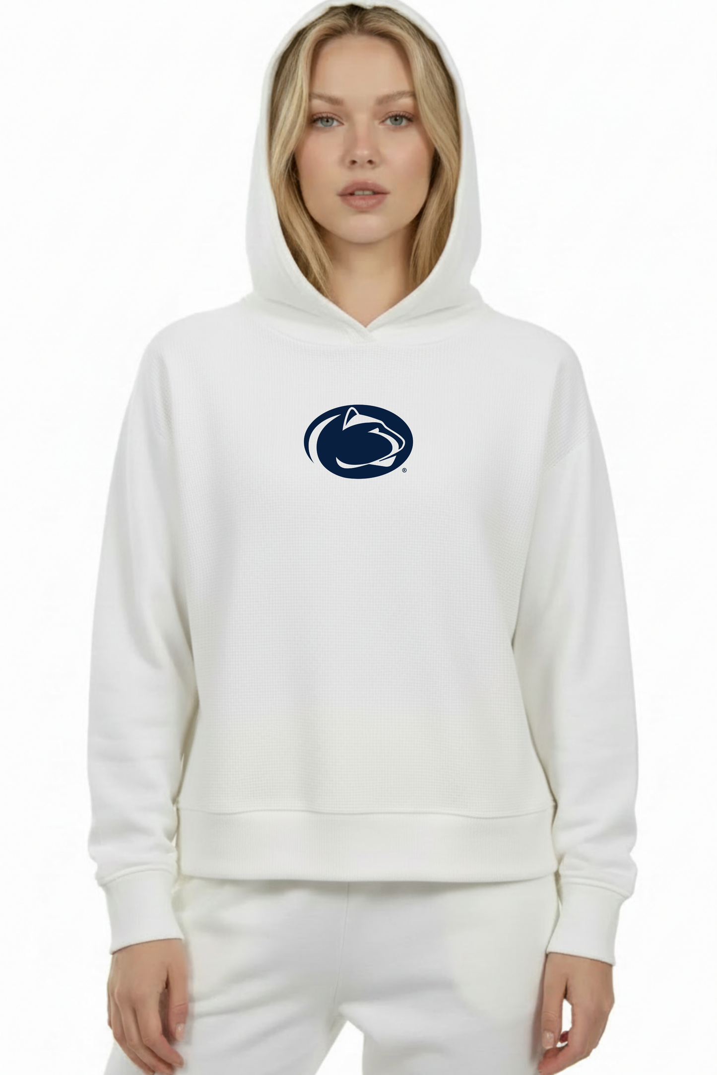 Relaxed Fit Waffle Hoodie Penn State