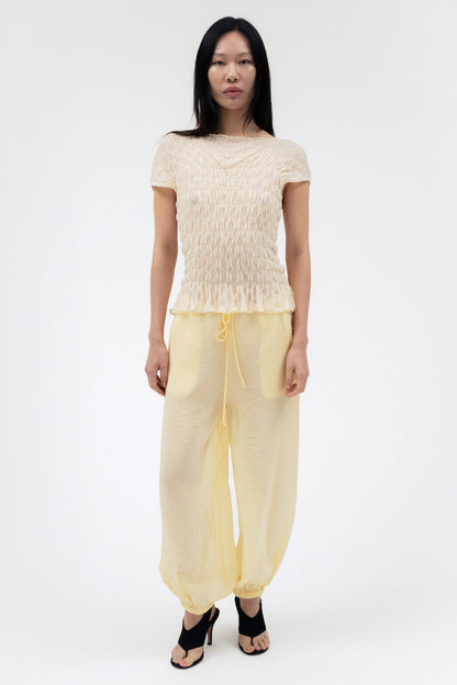 Zora Voile Pant in Butter