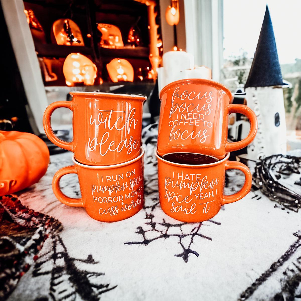 Halloween Coffee Bar Decorations for Home or Office
Hocus Pocus Coffee Mug Halloween Collection Orange
Halloween Event Gift Mug Orange Ceramic
Spooky Season Party Favor Coffee Cup
Halloween Gathering Gift Mug Collection