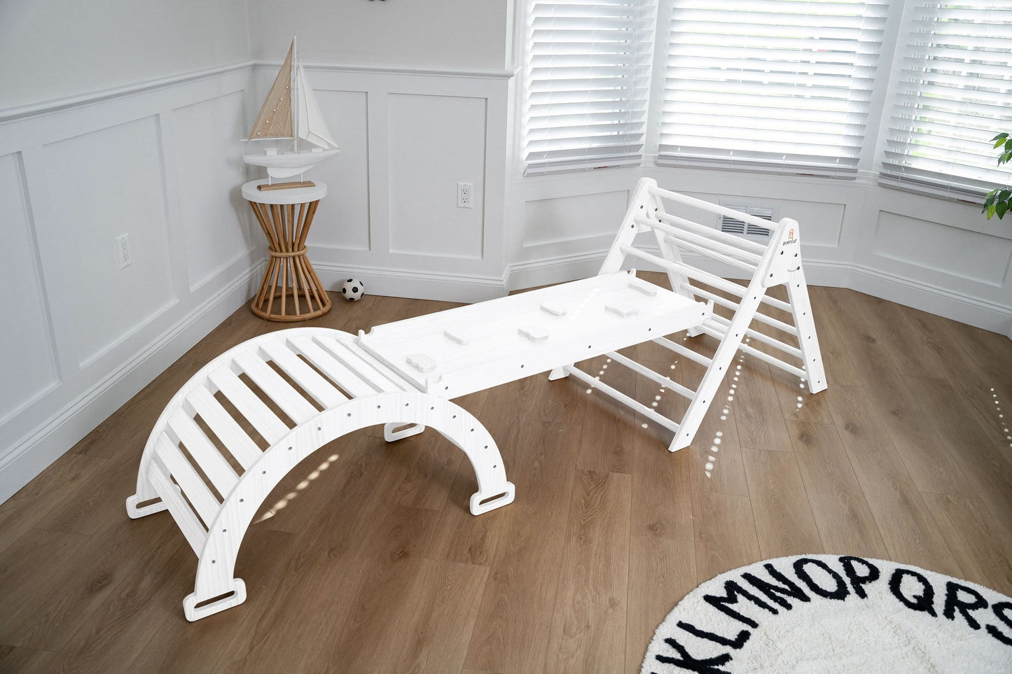 Hazel | Pikler Triangle, Slide & Rocker Set