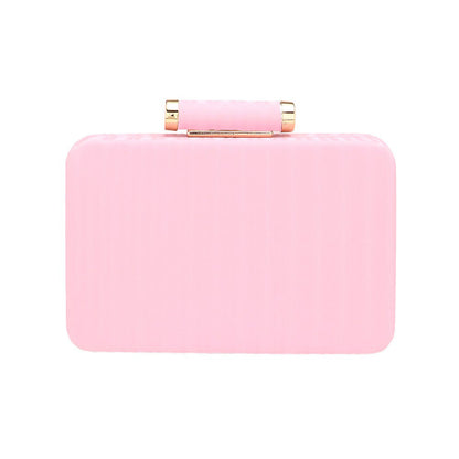 Solid Embossed Clutch Crossbody Bag