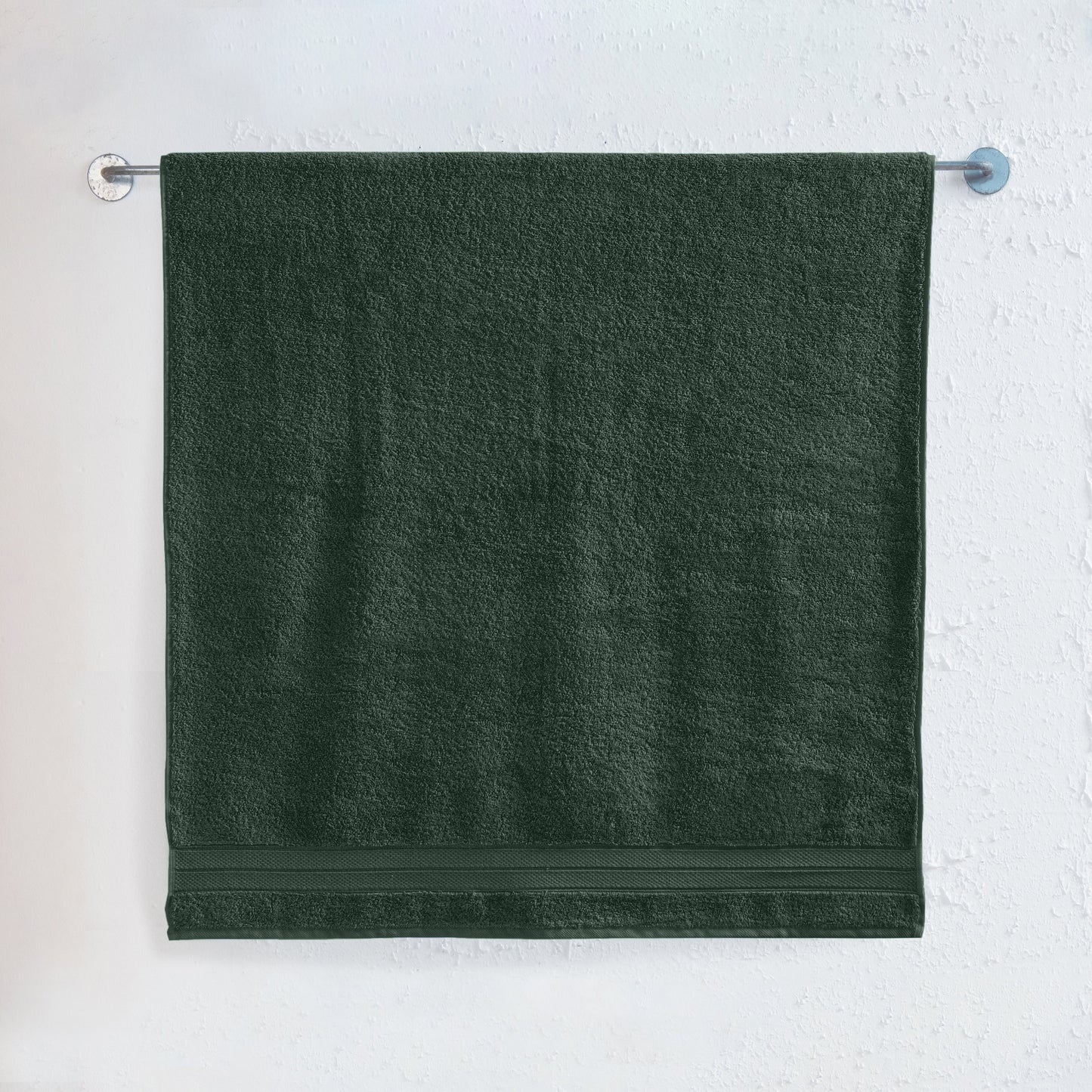 Elegant Comfort 1 Piece Premium Turkish Cotton Three Line Popcorn Jumbo Towel, 35x 70 inch