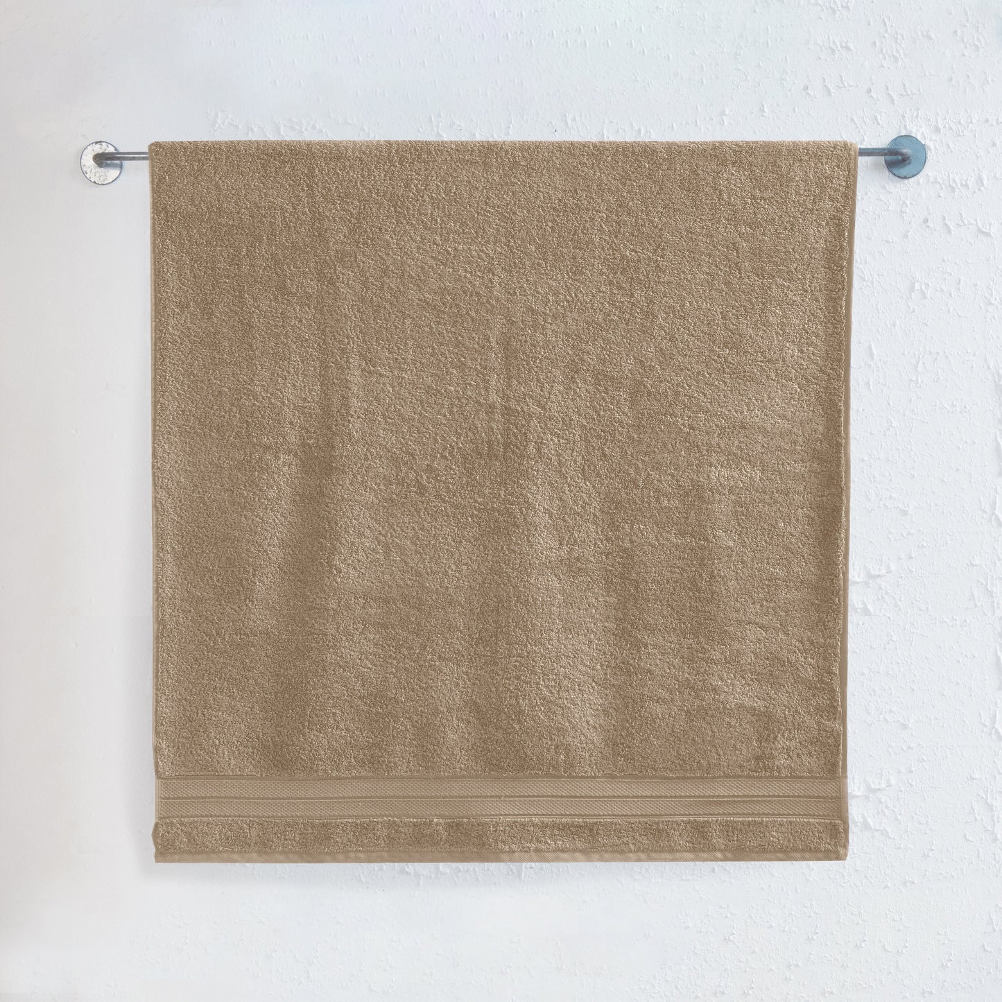 Elegant Comfort 1 Piece Premium Turkish Cotton Three Line Popcorn Jumbo Towel, 35x 70 inch