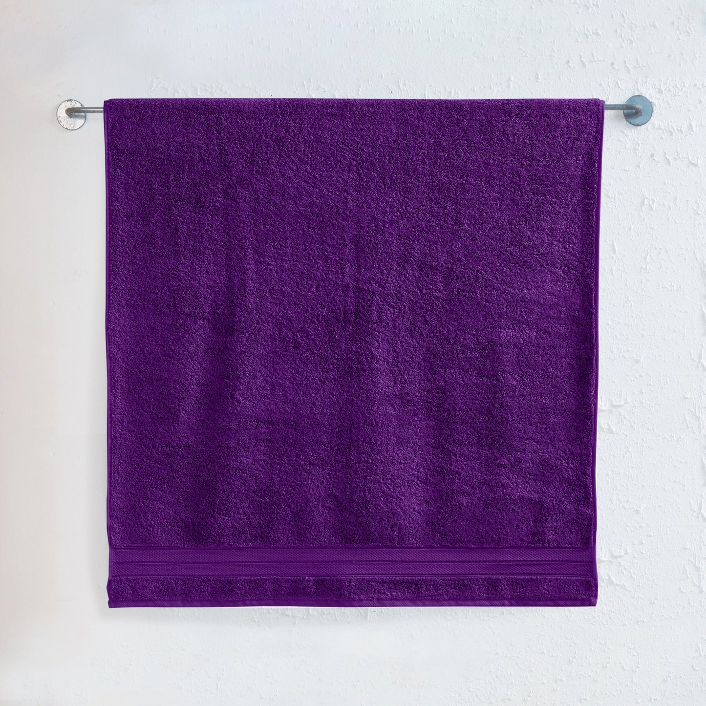 Elegant Comfort 1 Piece Premium Turkish Cotton Three Line Popcorn Jumbo Towel, 35x 70 inch