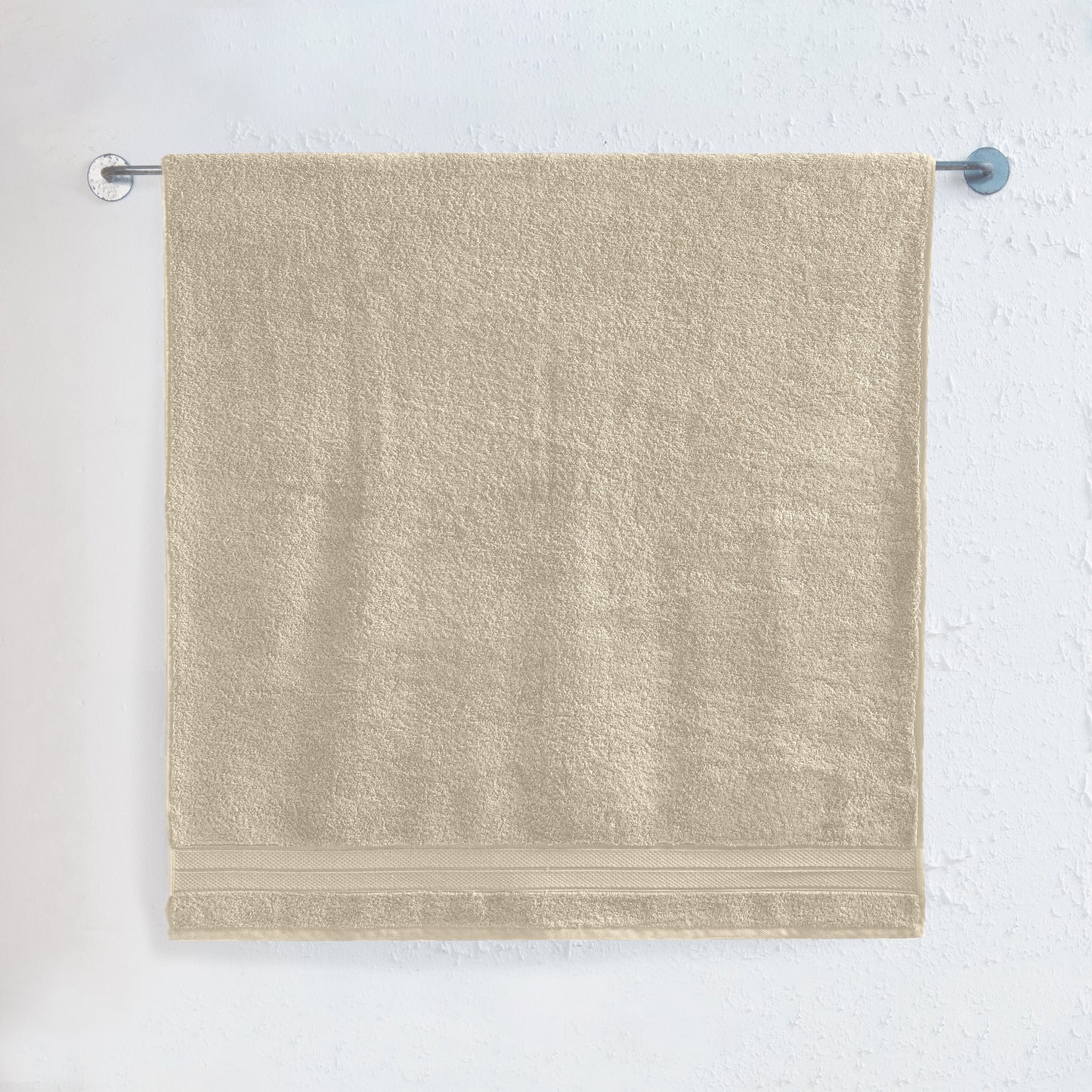 Elegant Comfort 1 Piece Premium Turkish Cotton Three Line Popcorn Jumbo Towel, 35x 70 inch