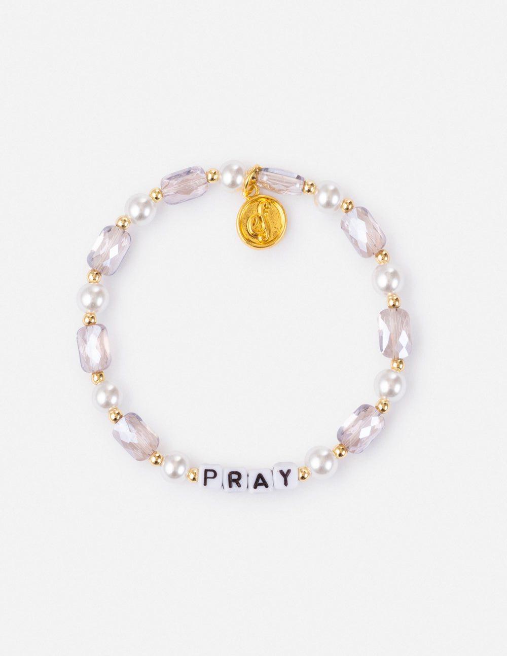 Elevated Faith Pray Pearl Letter Bracelet