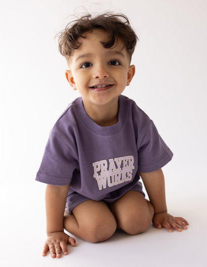 Elevated Faith Prayer Works Kids Tee