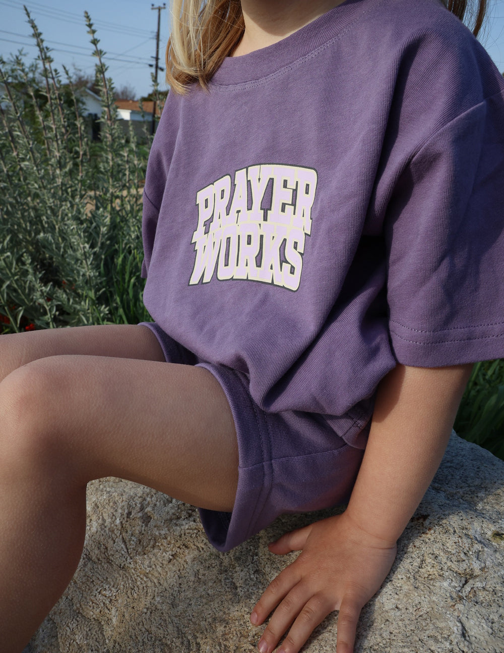 Elevated Faith Prayer Works Kids Tee
