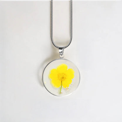 Mint & Lily Pressed Birth Flower Necklace