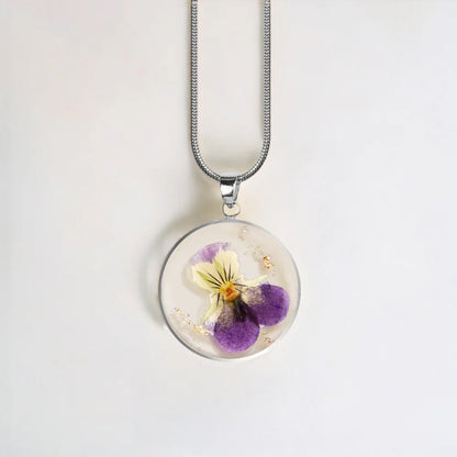 Mint & Lily Pressed Birth Flower Necklace