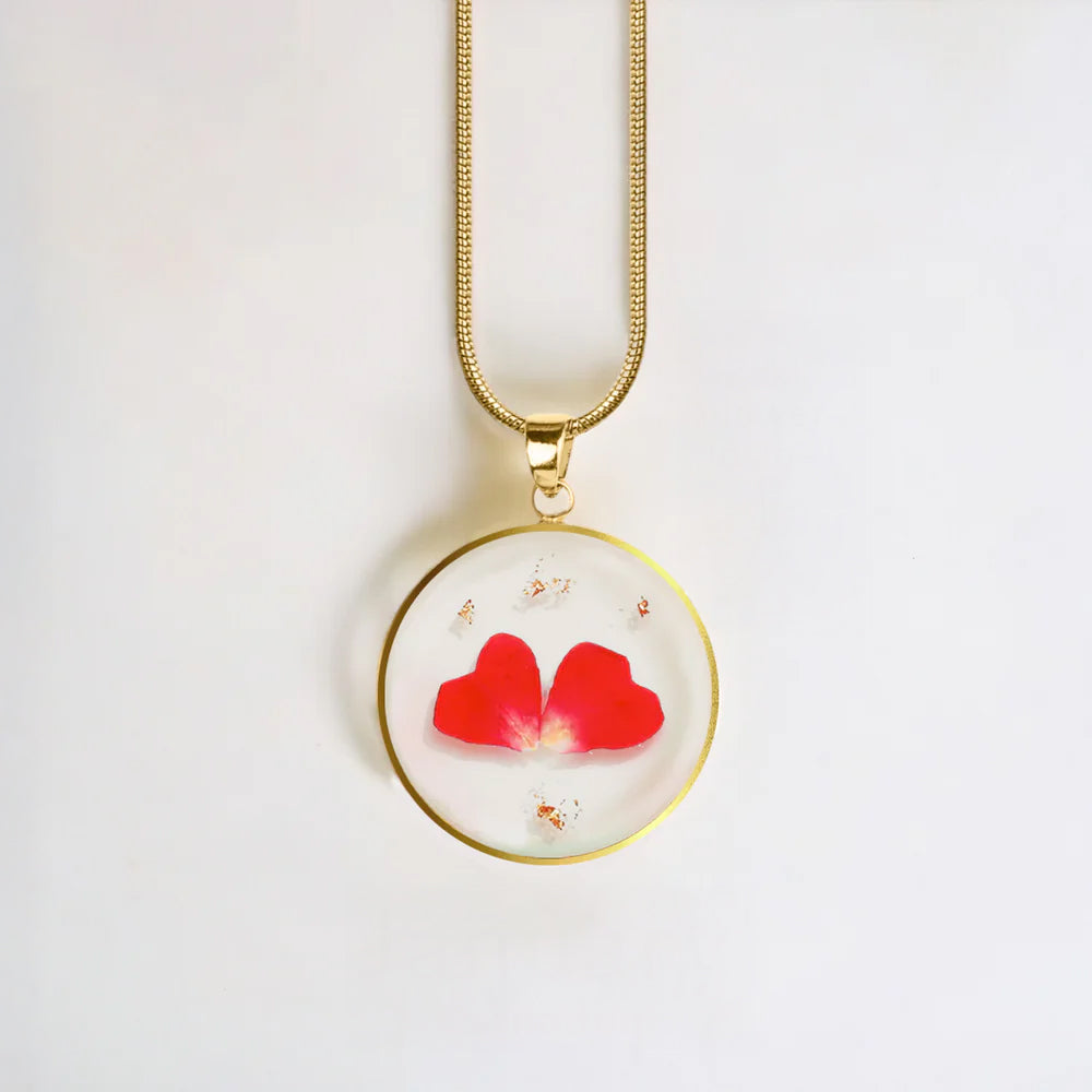 Mint & Lily Pressed Birth Flower Necklace