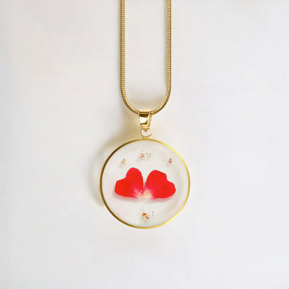 Mint & Lily Pressed Birth Flower Necklace