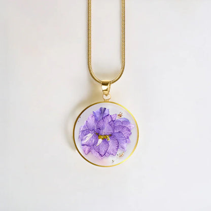 Mint & Lily Pressed Birth Flower Necklace