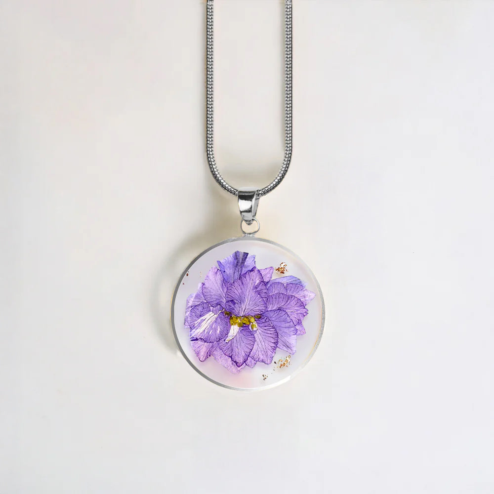 Mint & Lily Pressed Birth Flower Necklace