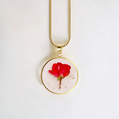 Mint & Lily Pressed Birth Flower Necklace