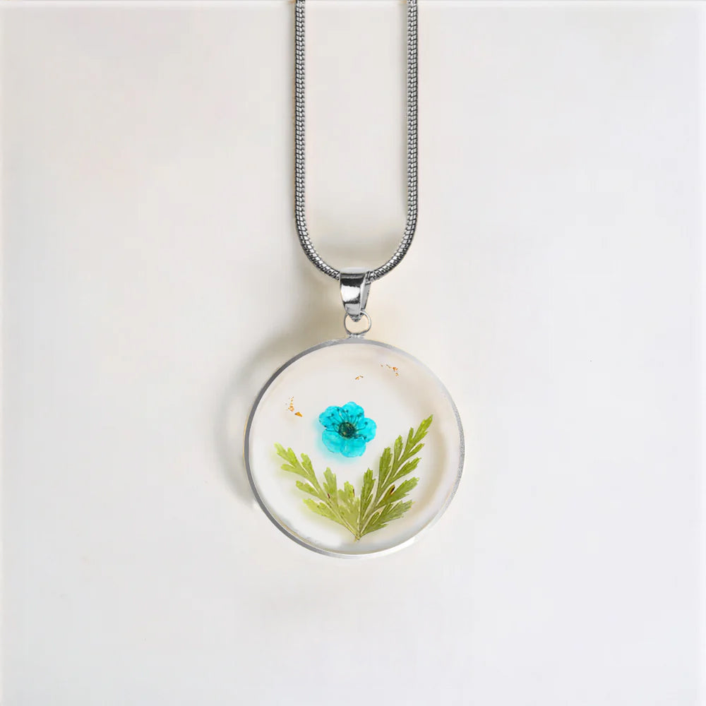 Mint & Lily Pressed Birth Flower Necklace