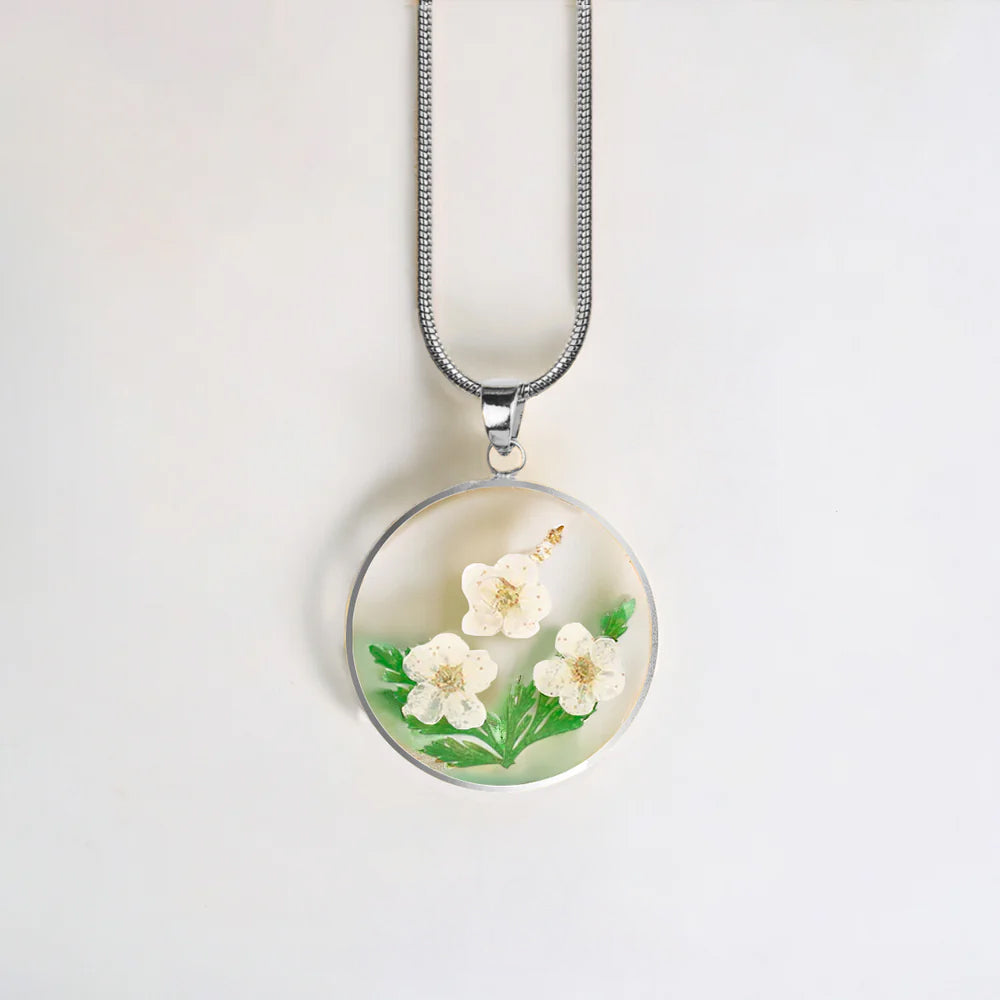 Mint & Lily Pressed Birth Flower Necklace