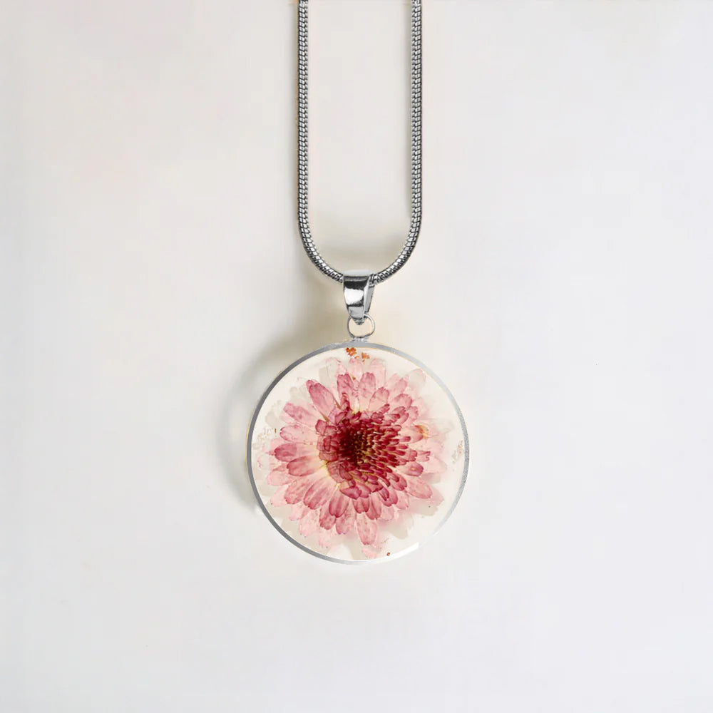 Mint & Lily Pressed Birth Flower Necklace