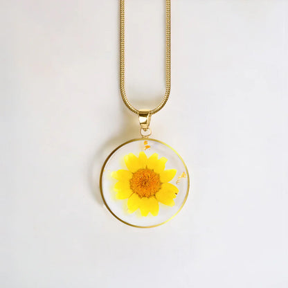 Mint & Lily Pressed Birth Flower Necklace