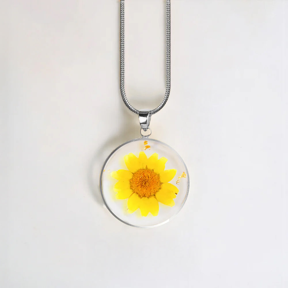 Mint & Lily Pressed Birth Flower Necklace