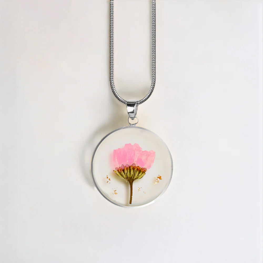Mint & Lily Pressed Birth Flower Necklace