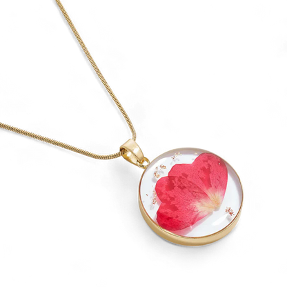 Mint & Lily Pressed Birth Flower Necklace