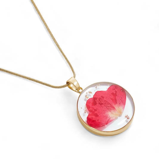 Mint & Lily Pressed Birth Flower Necklace