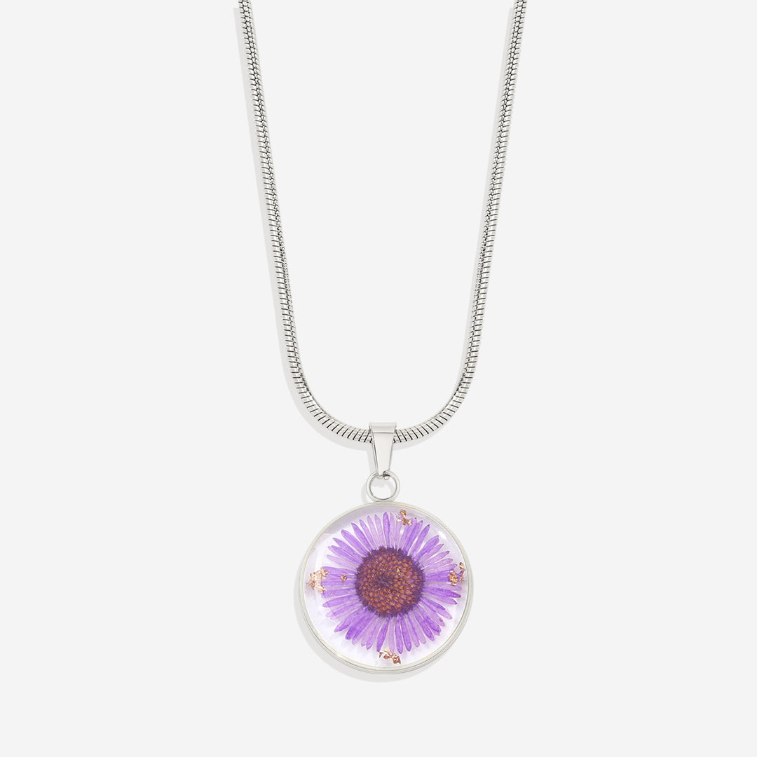 Mint & Lily Pressed Birth Flower Necklace