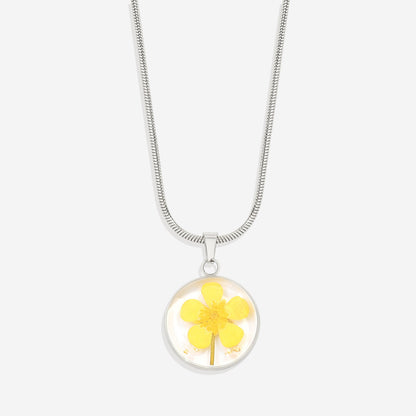 Mint & Lily Pressed Birth Flower Necklace