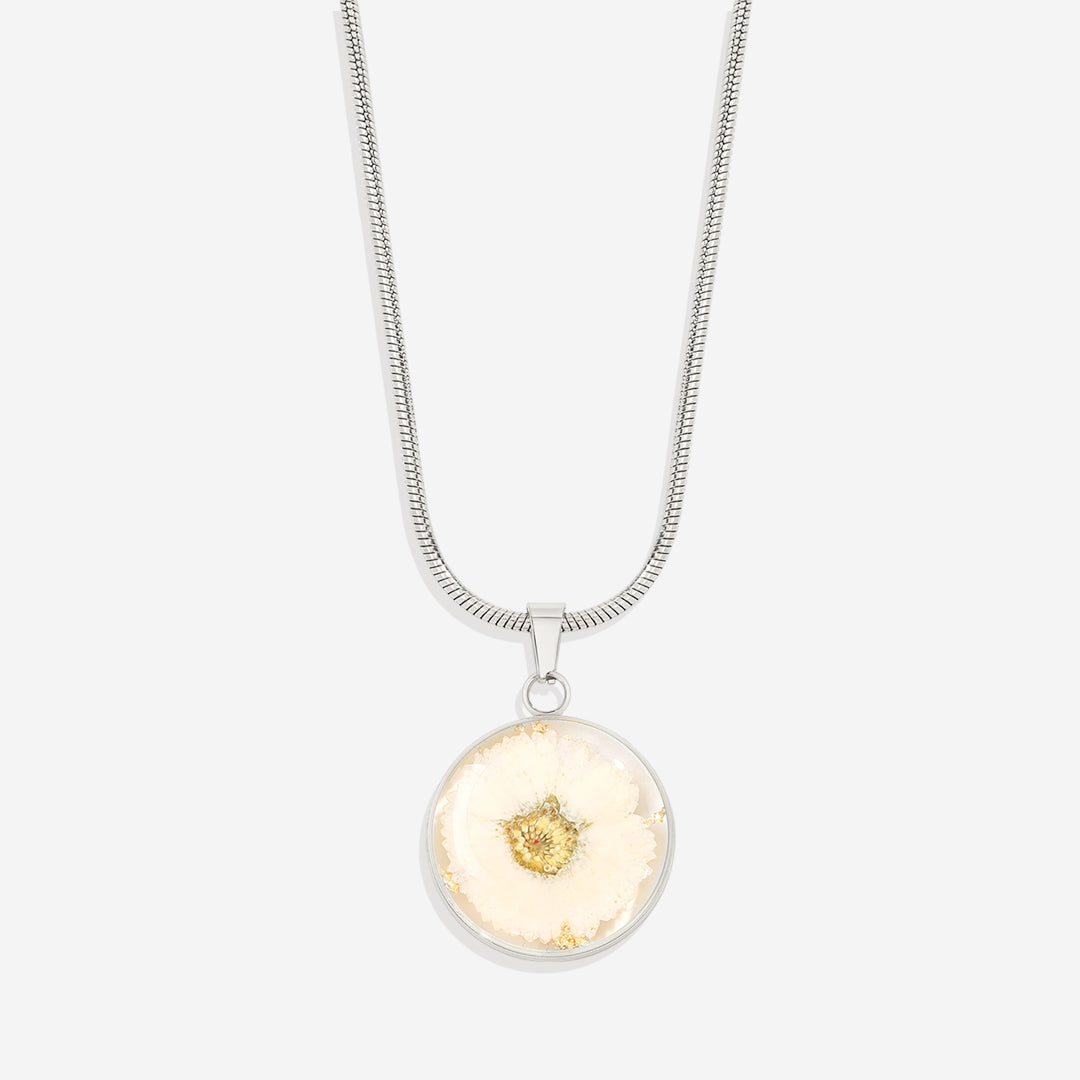 Mint & Lily Pressed Birth Flower Necklace