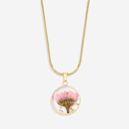 Mint & Lily Pressed Birth Flower Necklace
