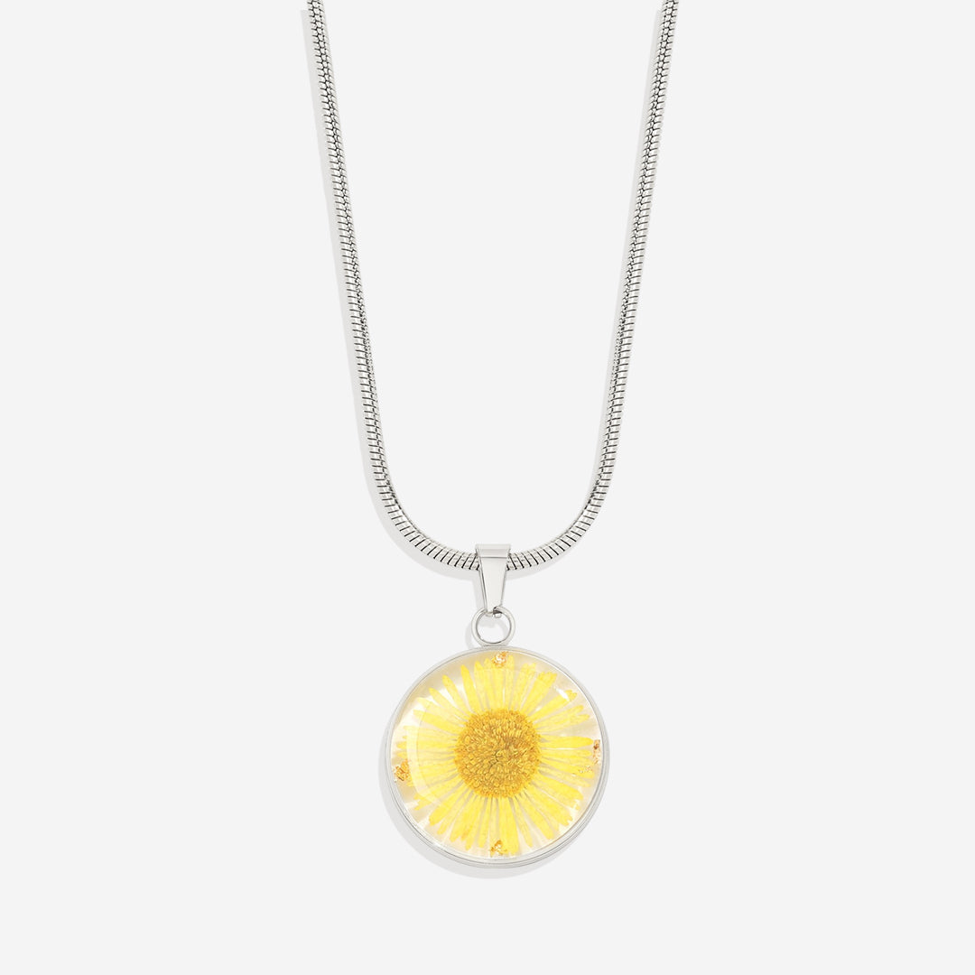 Mint & Lily Pressed Birth Flower Necklace