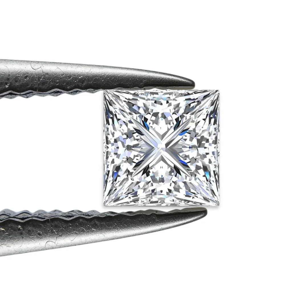Princess Cut Loose Lab Grown Diamond Stone VVS1 IGI Certified