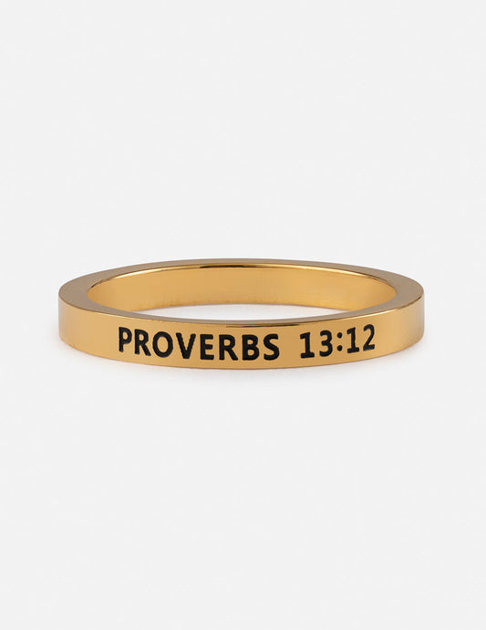 Elevated Faith Proverbs 13:12 Ring