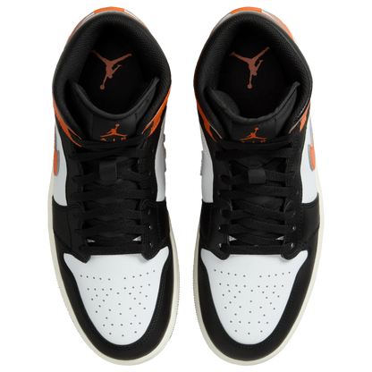 Air Jordan Men's Retro 1 Mid 'Black Toe Starfish'
