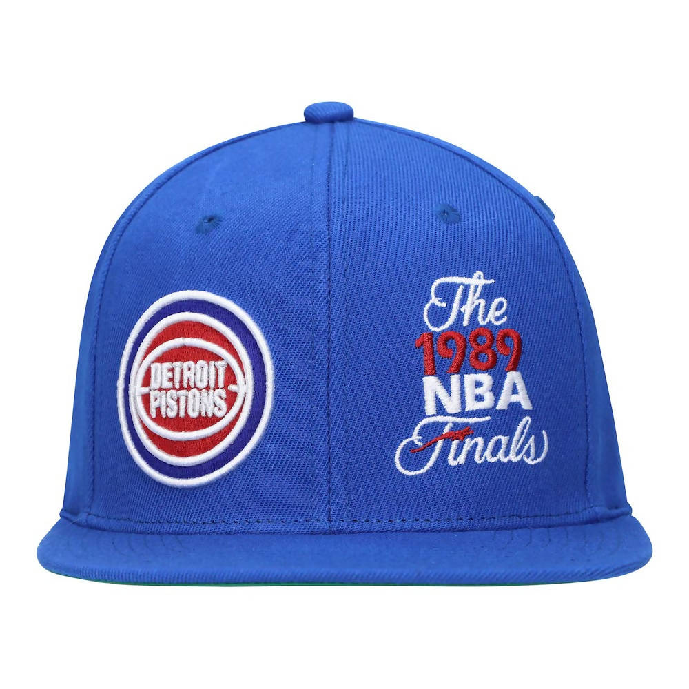 Men's Mitchell & Ness NBA Dual Whammy Snapback Hwc Pistons