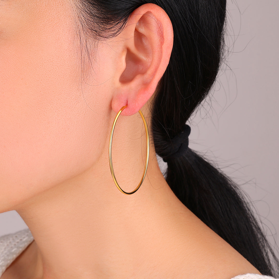 Mint & Lily Endless Hoop Earrings