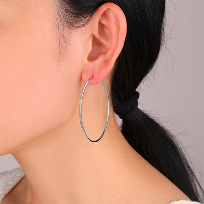 Mint & Lily Endless Hoop Earrings