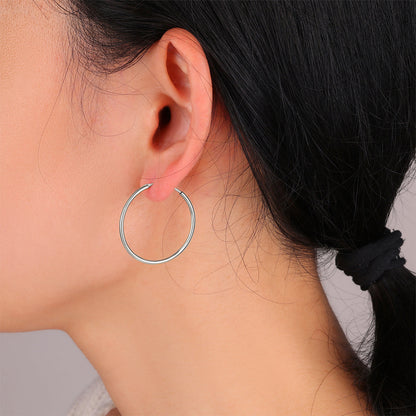 Mint & Lily Endless Hoop Earrings